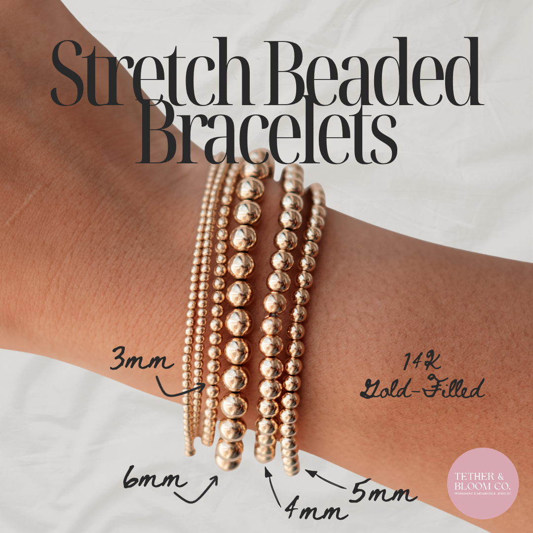 6mm GF Stacking Stretch Bracelets