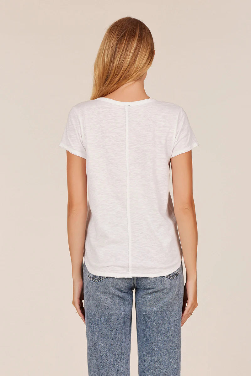 Center Seam Tee - White