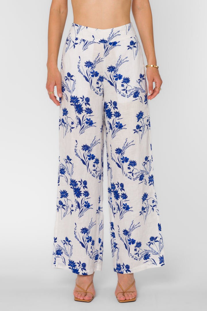 Kaelin Pant - Blue Floral