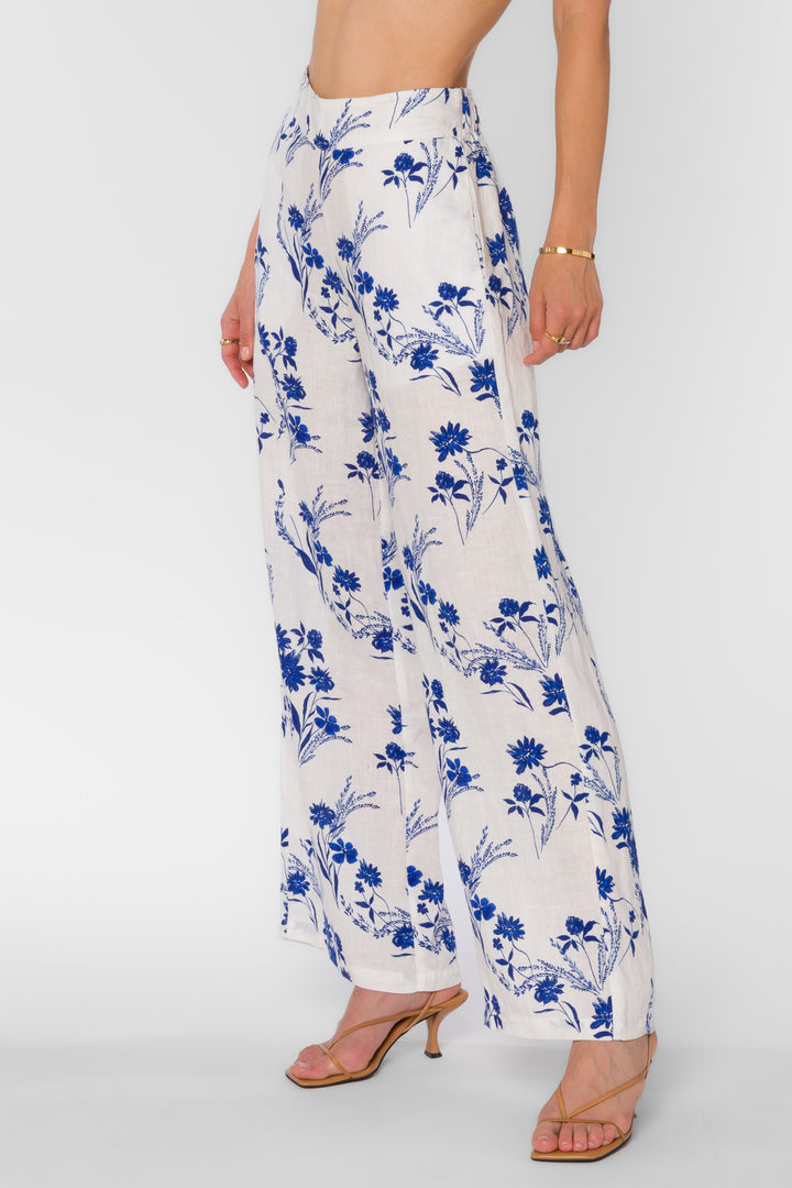 Kaelin Pant - Blue Floral