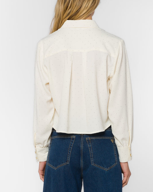 Lilith Long Sleeve Crop - Vanilla
