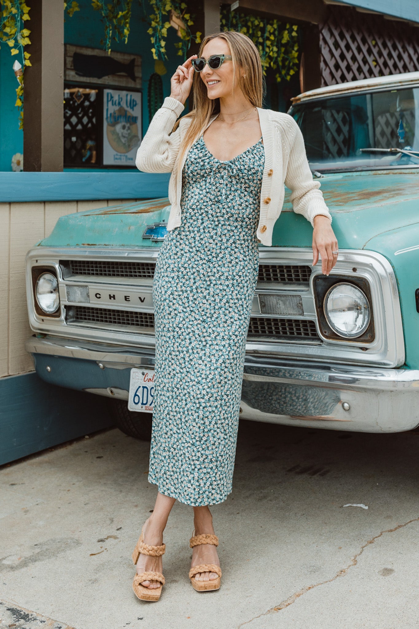 Melinda Ditsy Midi Dress