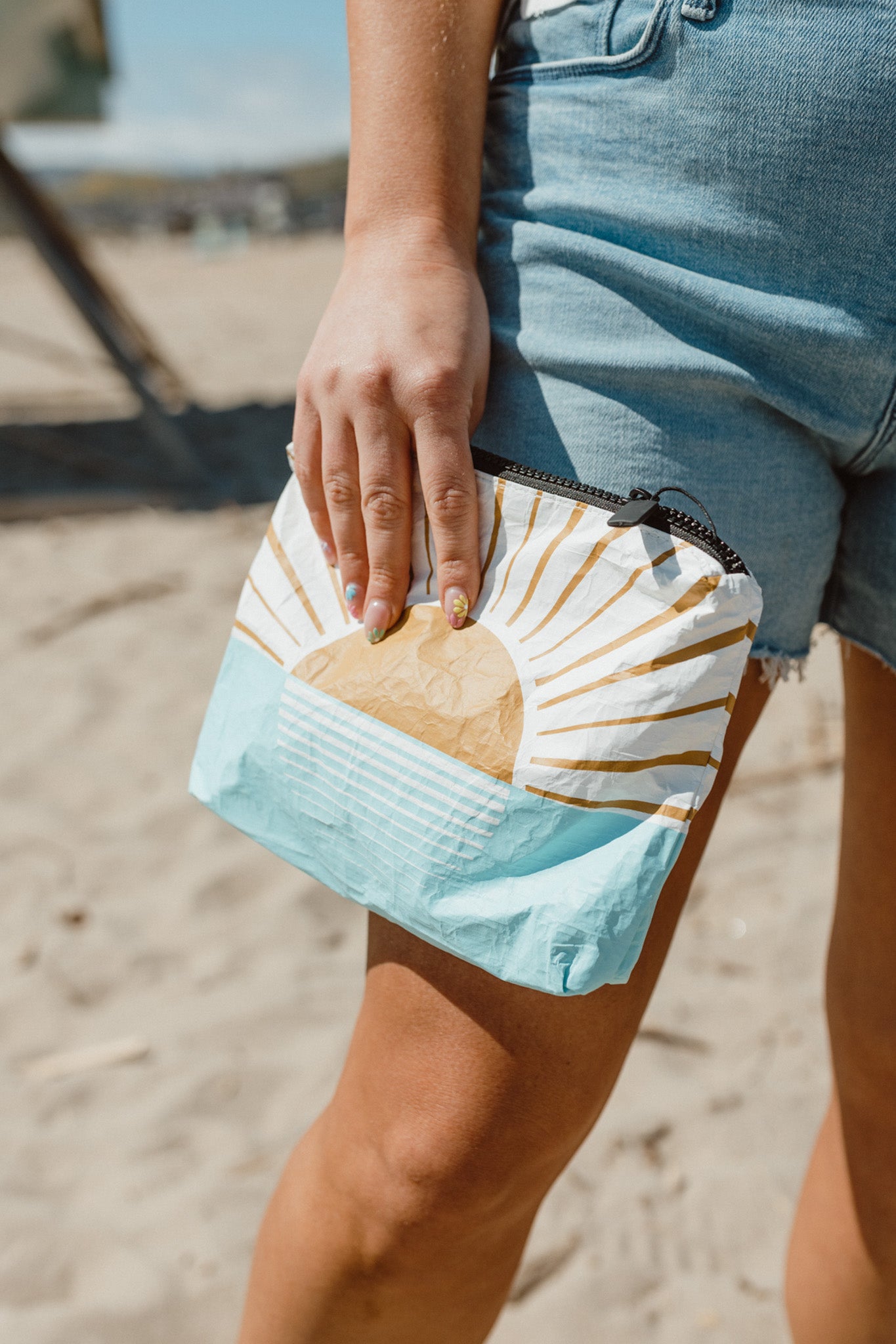 beach sunset aloha travel bag