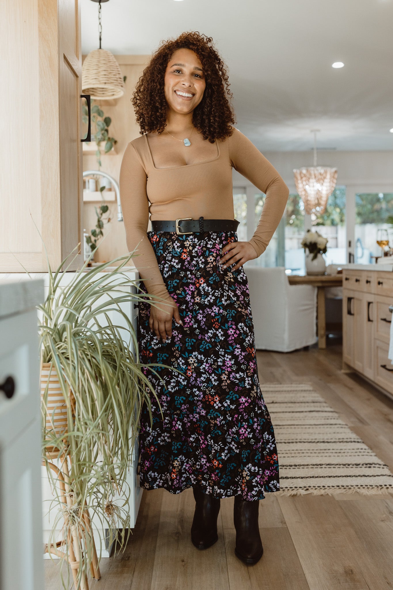 Halston Maxi Skirt (Multicolor)