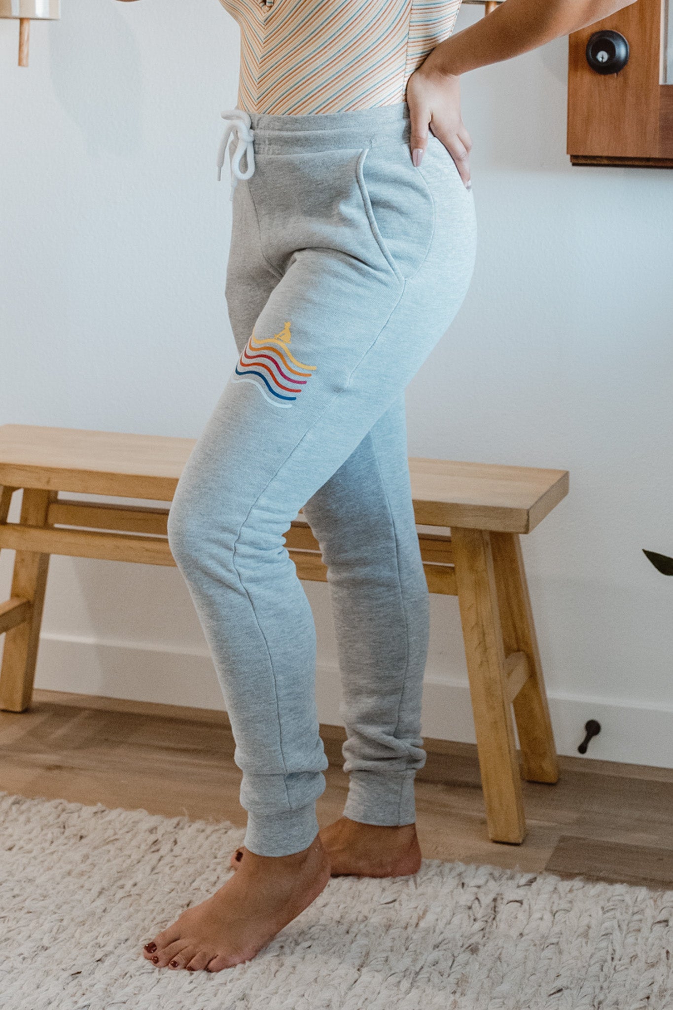 Light Grey Multicolor Sweatpant