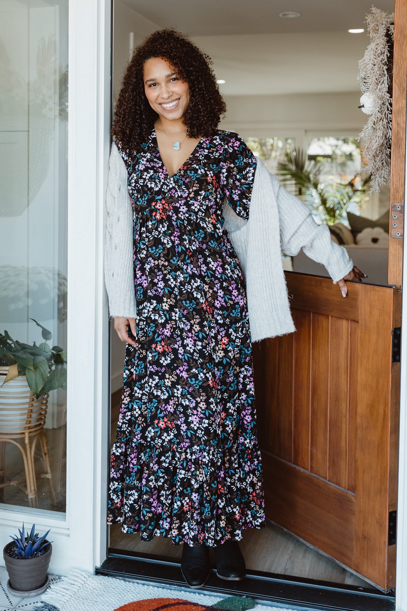 Leslee Midi Dress (Multicolor)