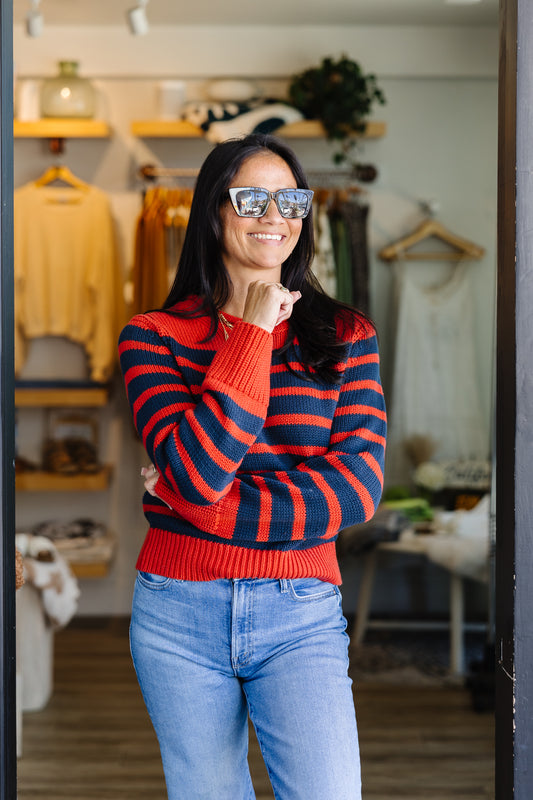Ridley Stripe Sweater - Heritage Stripe