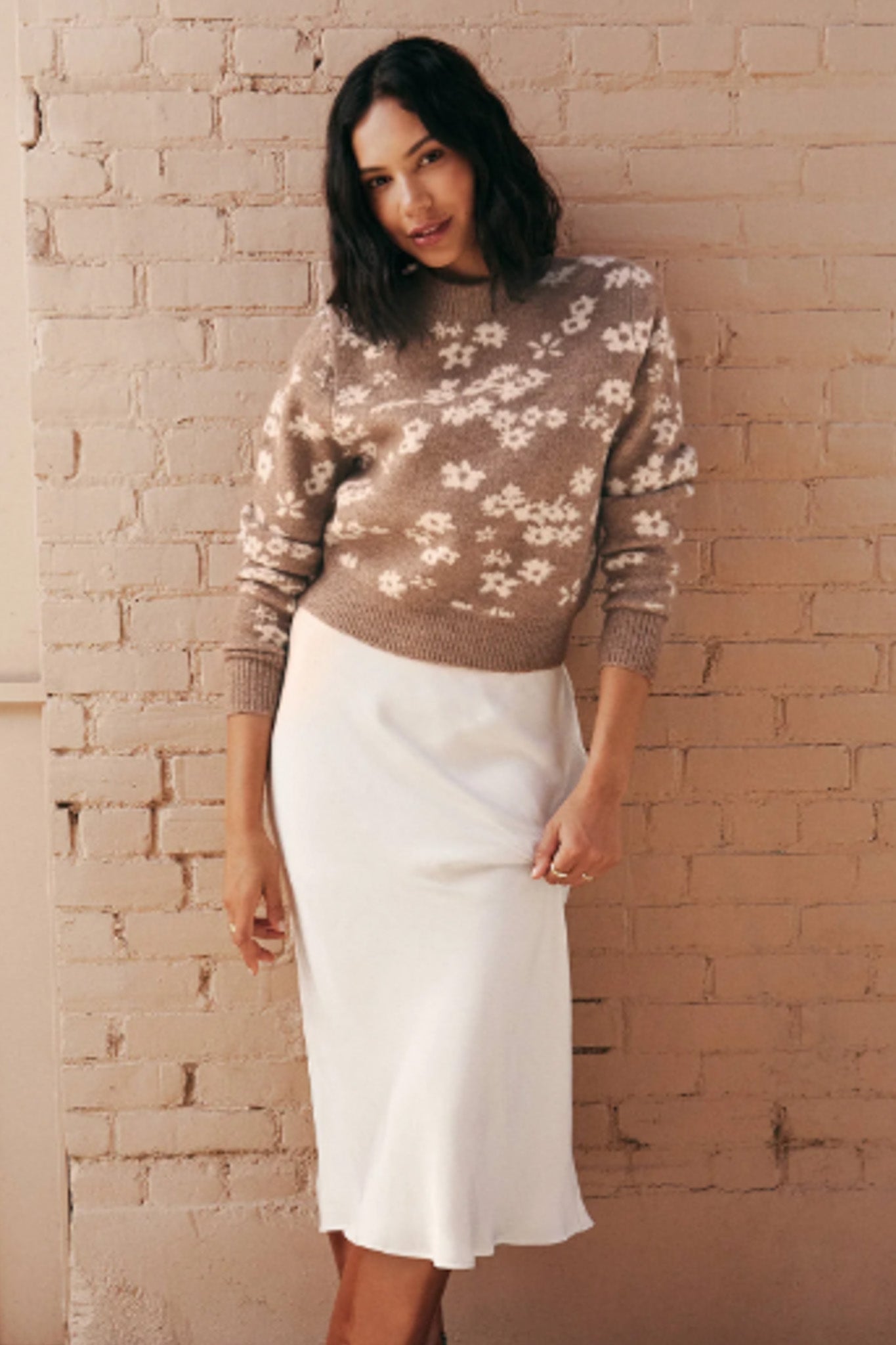 Tory Floral Sweater (Campfire)
