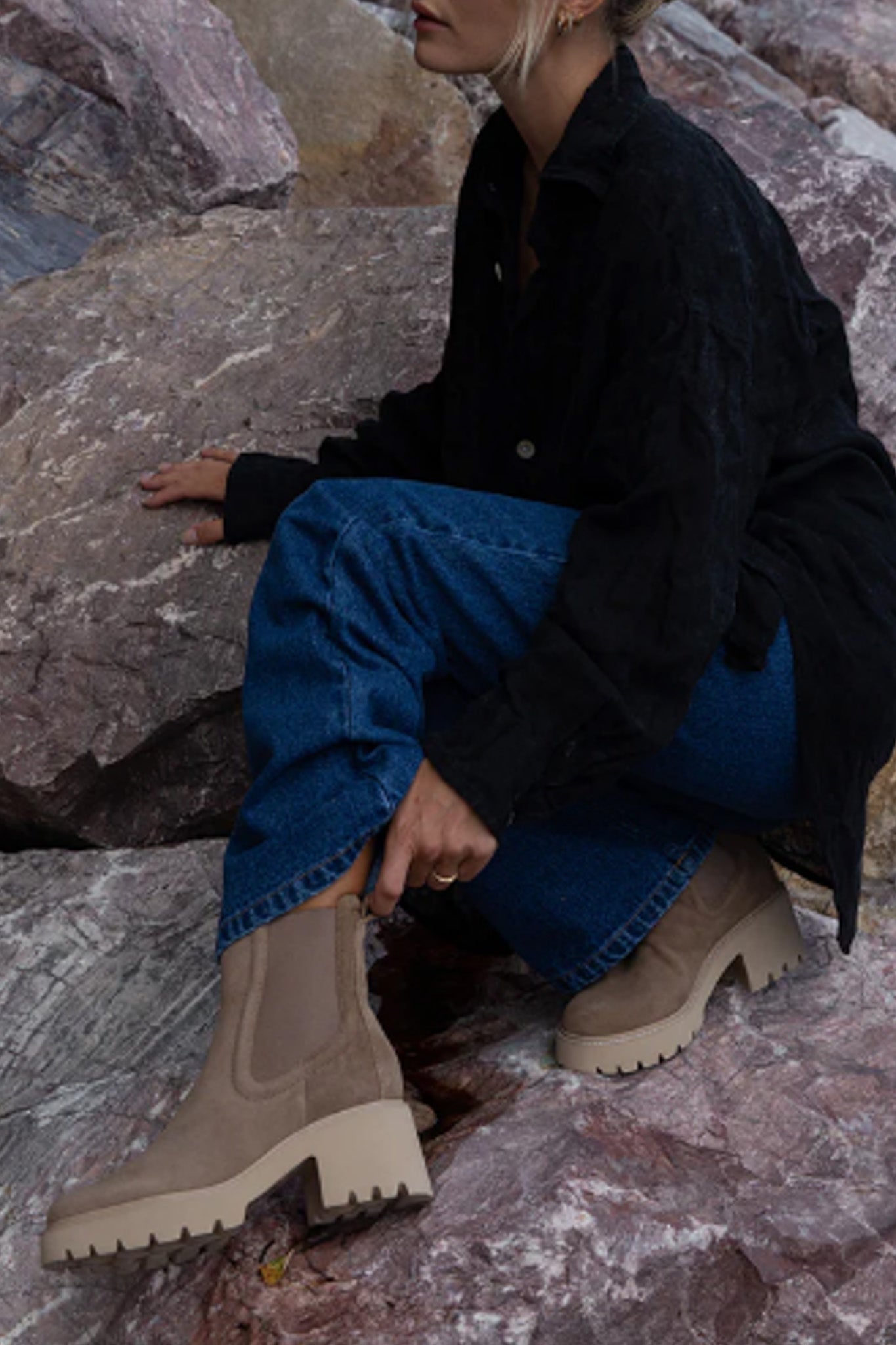 Hawk H2O Booties (Mushroom Suede)