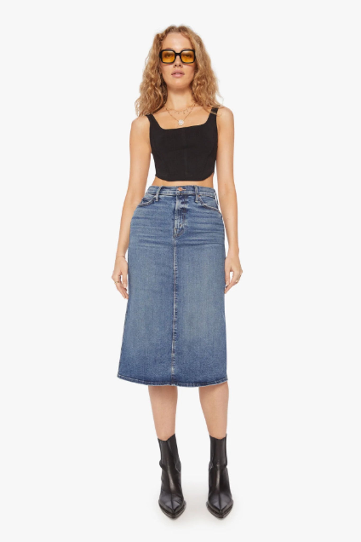Swooner Straight Midi Skirt