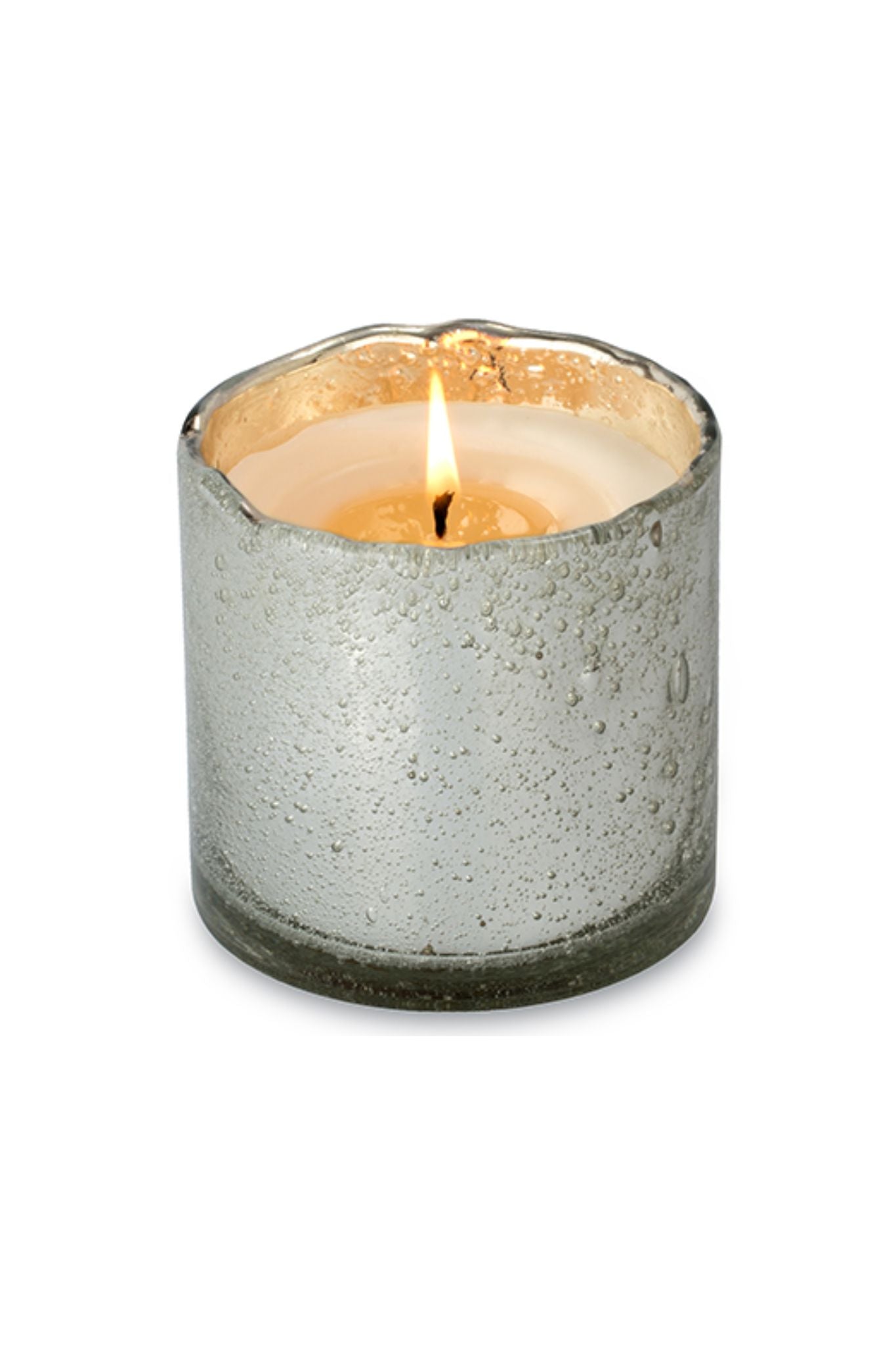 Silver Blown Glass Tumbler Candle (Desert Springs)
