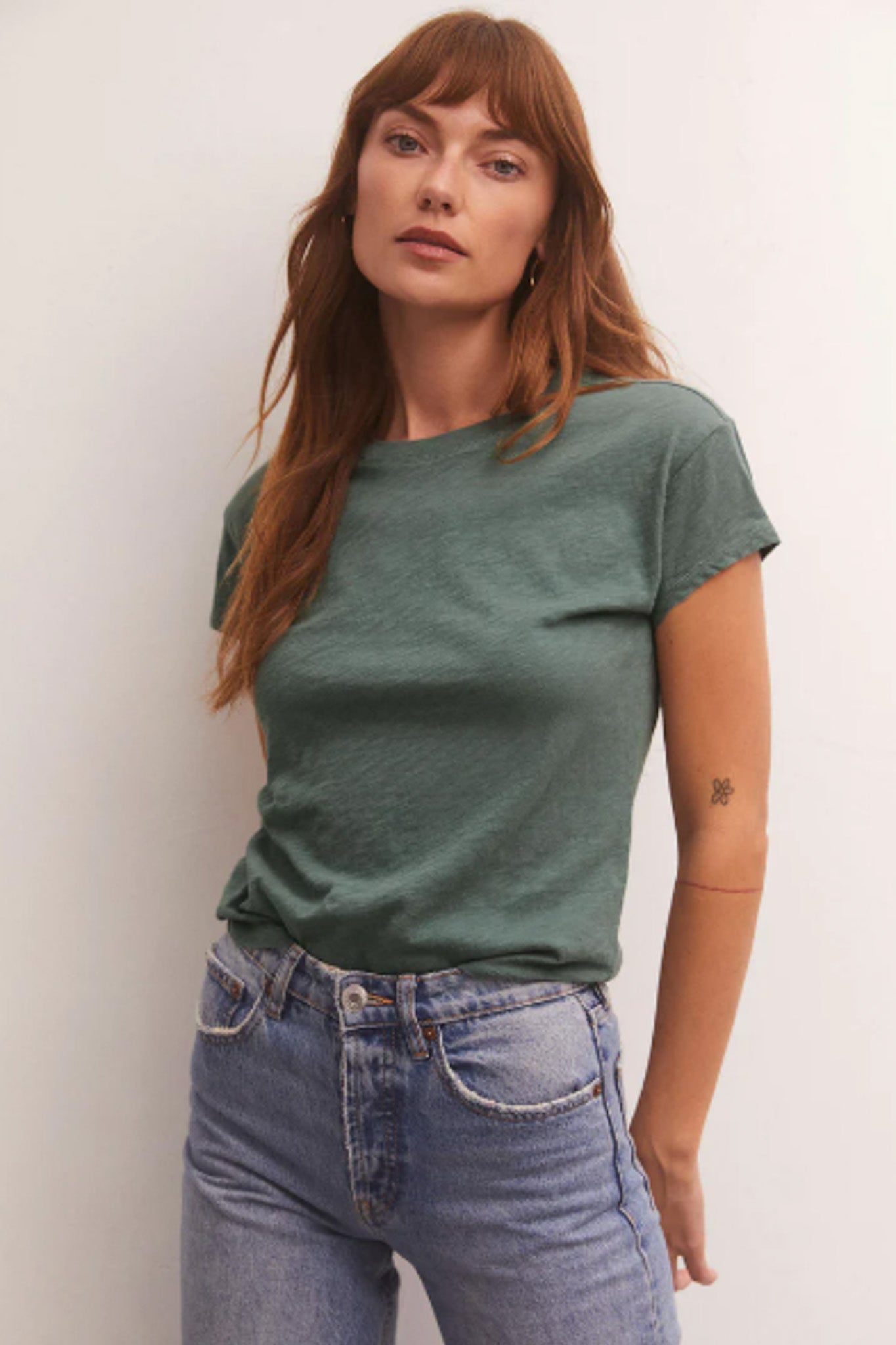 Modern Slub Tee (Calypso Green)