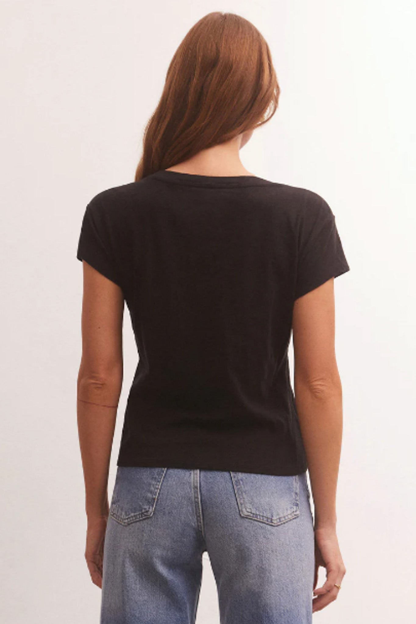 Modern V-Neck Tee (Black)