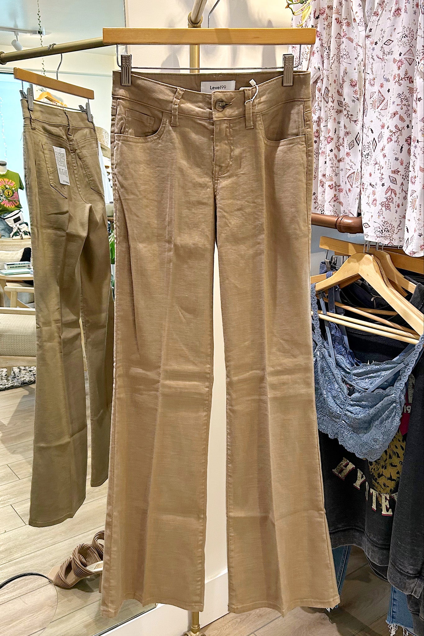 Newport Wide Leg Pant (Sandcastle)