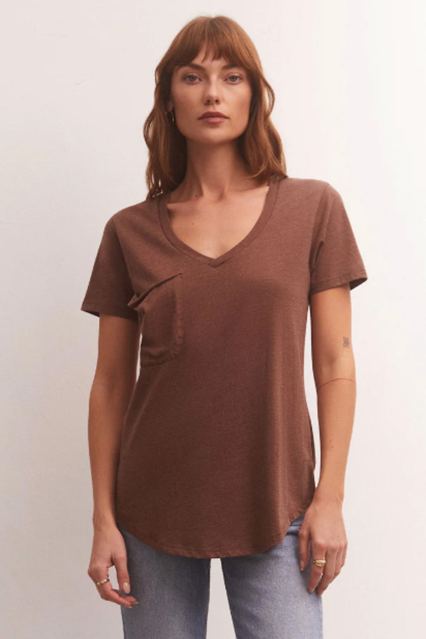 Pocket Tee (Dark Rosewood)