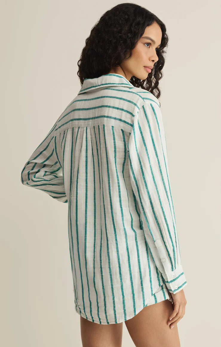 Saturday Stripe Shirt - Rainforest
