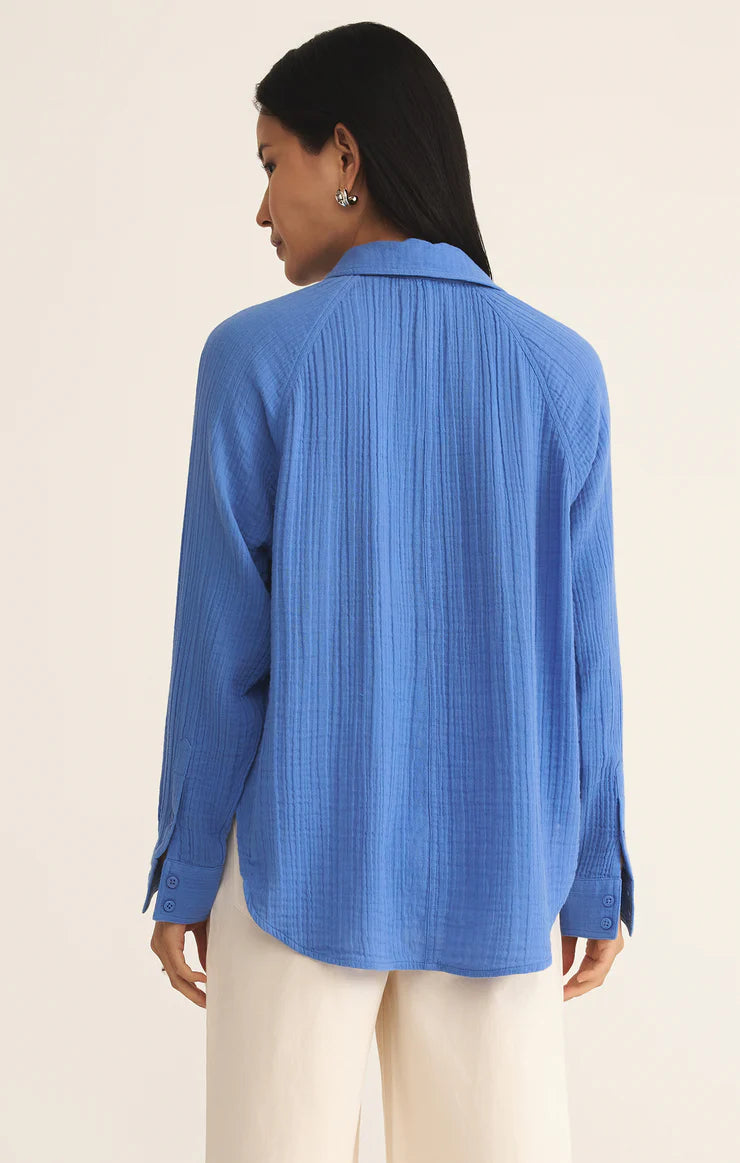 The Perfect Airy Top - Bay Blue