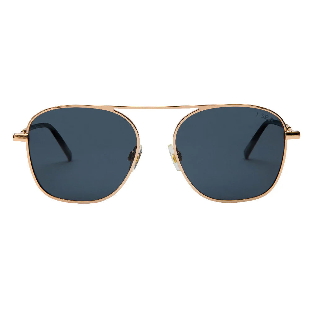 Beckett Polarized Sunglasses - Gold / Smoke