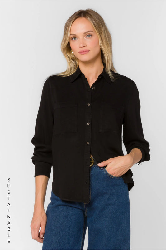 The James Button Down - Black