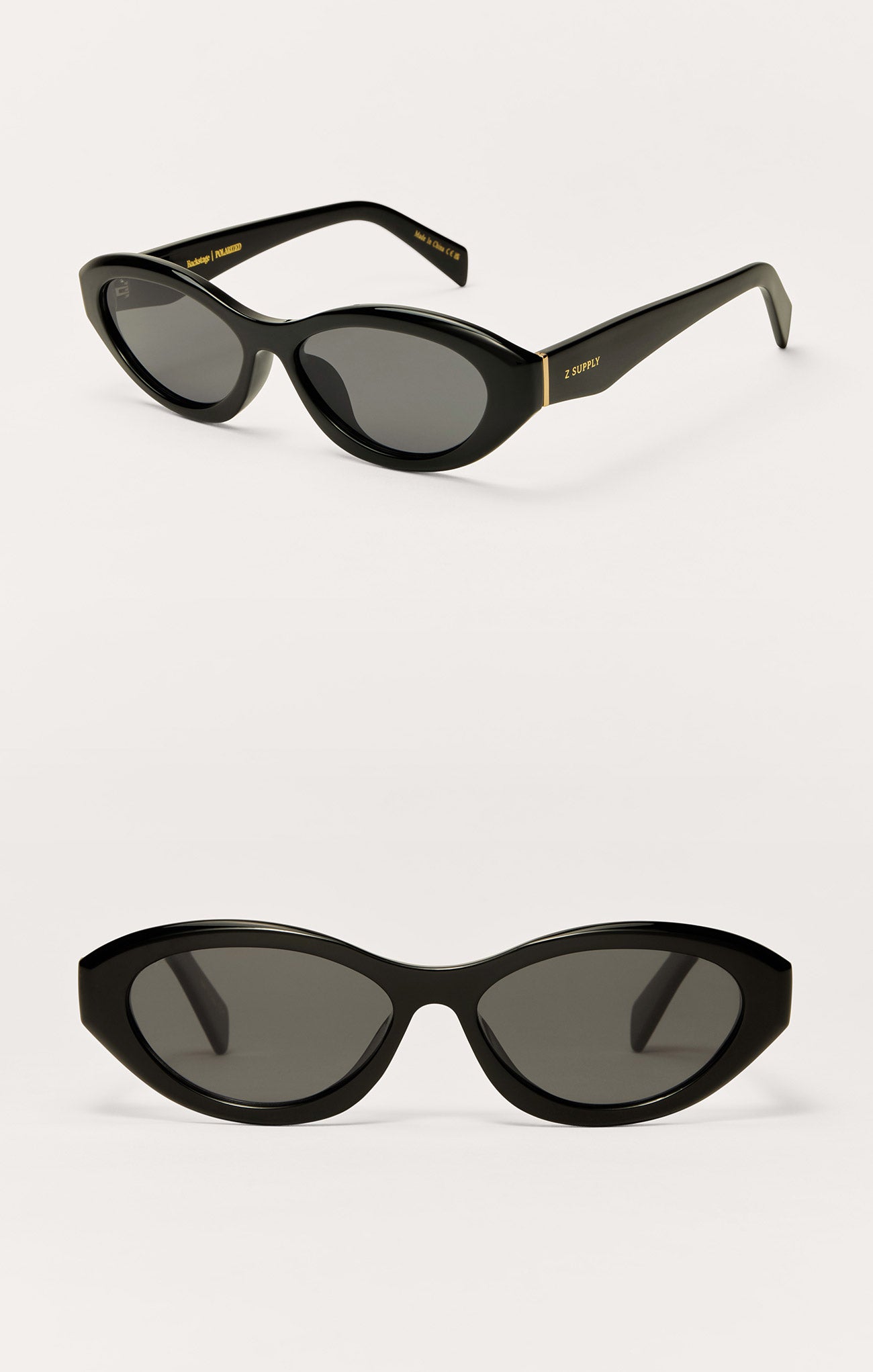 Backstage Polish Black - Grey Polarized Sunglasses