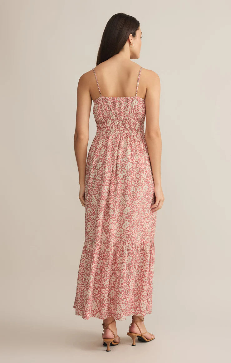 Toluca Ynez Floral Maxi Dress-dusty rose