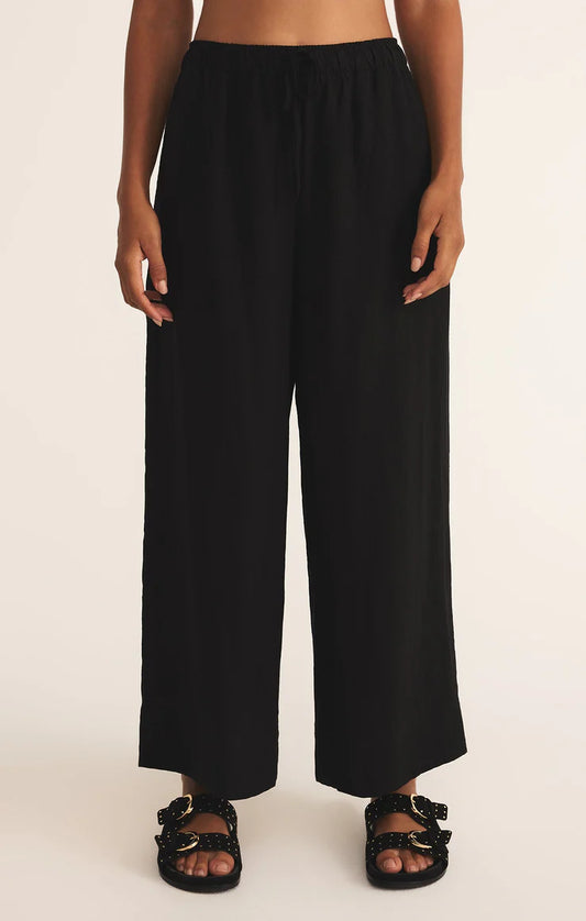 Easton Linen Pant - Black