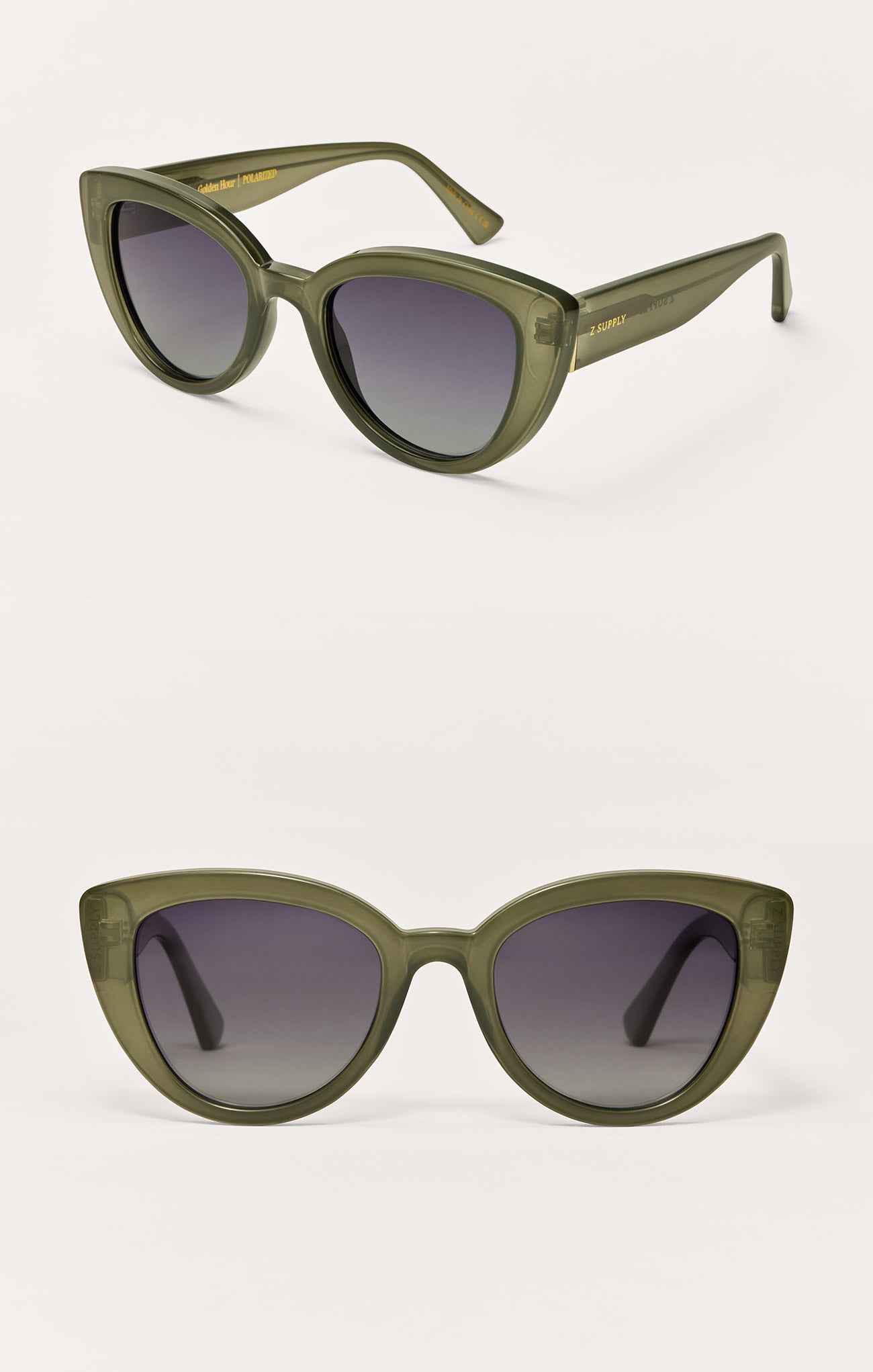 Golden Hour Olive - Polarized Sunglasses