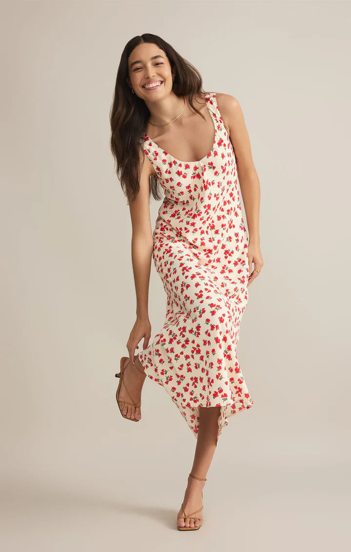 Hana La Rosa Ditsy Midi Dress