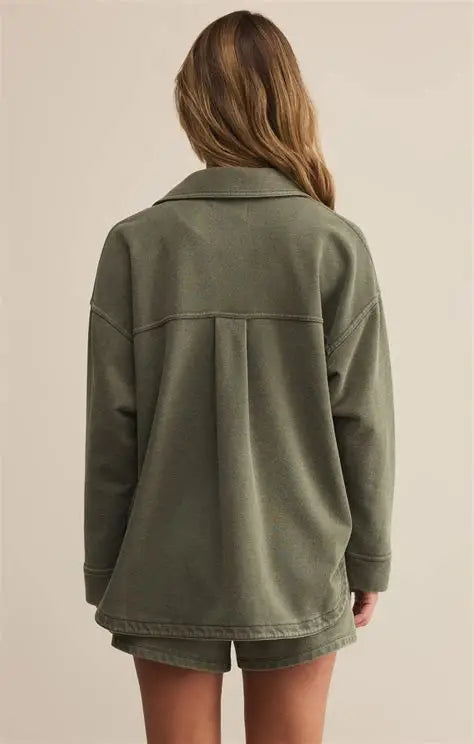 All Day Knit Jacket - Hunter Green