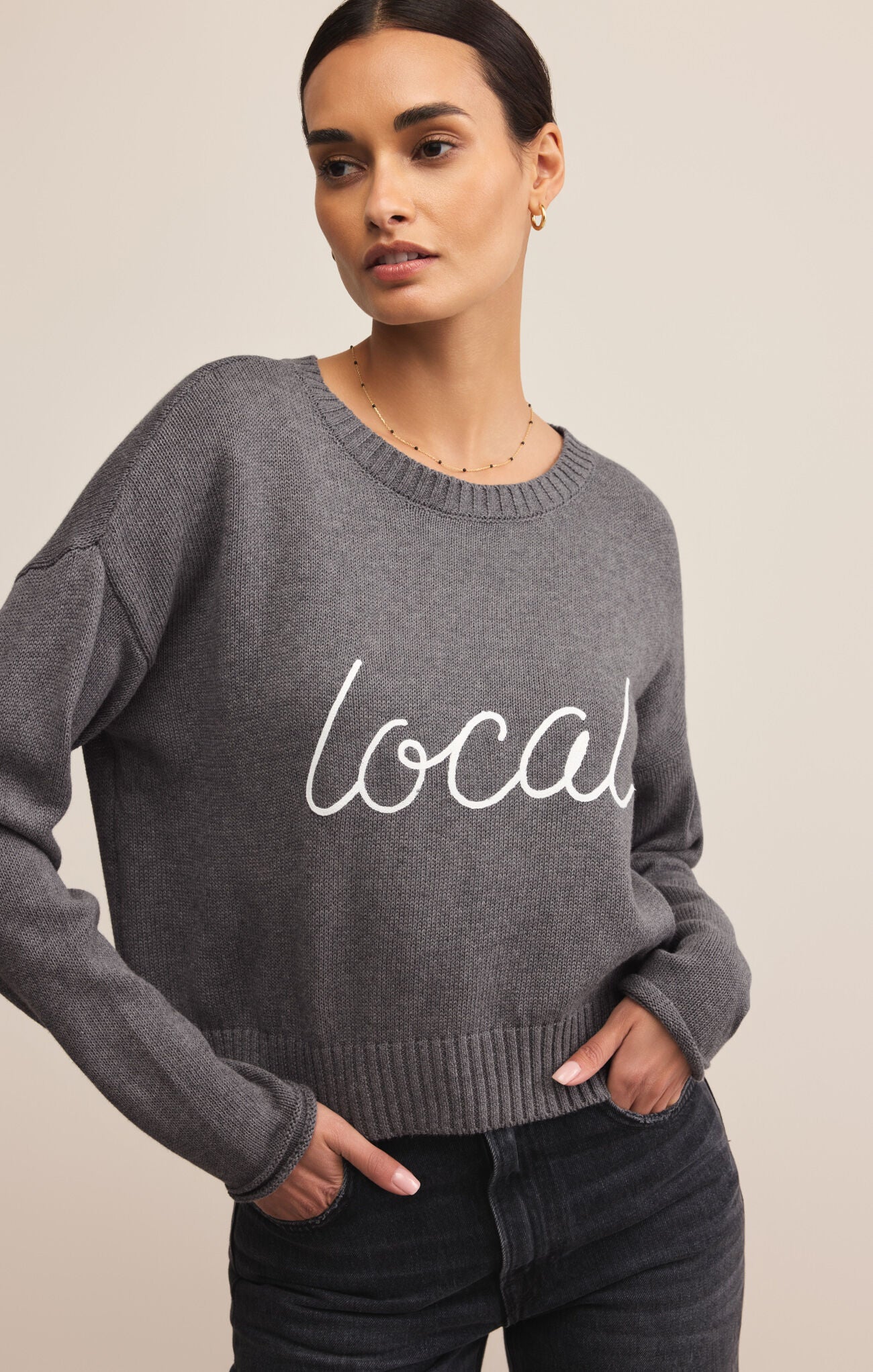 Sienna Local Sweater - Medium Heather Grey