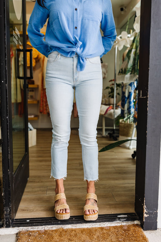 The Mid Rise Dazzler Crop Fray - Ahead Of Its Time