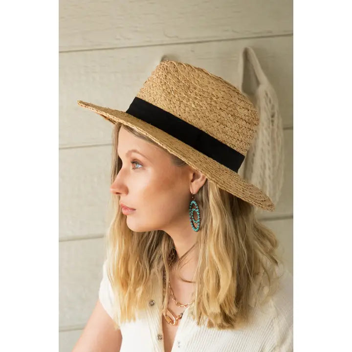 Straw Panama Hat - Natural