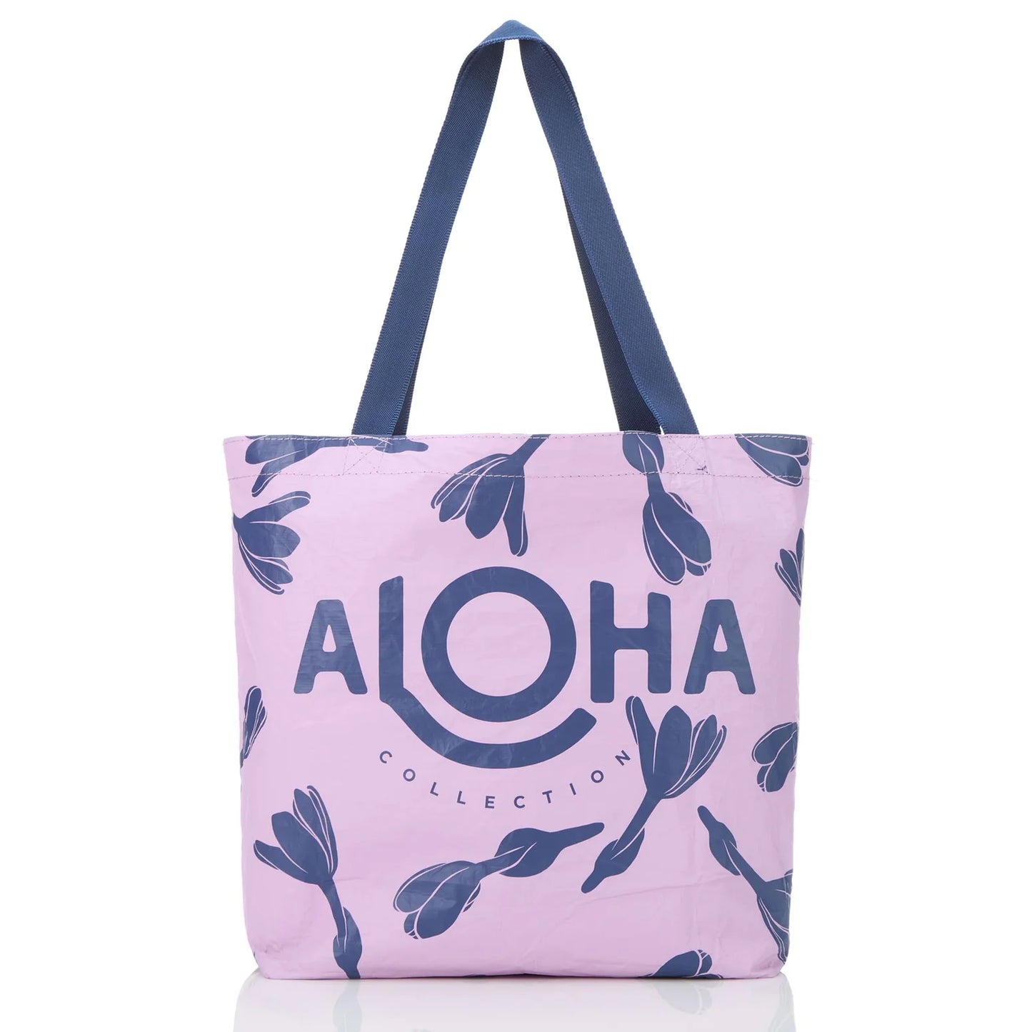 Shell Lei Reversible Tote - Navy