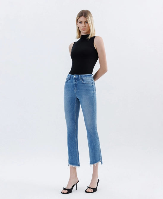High Rise Slim Slant Jean - Instinctive