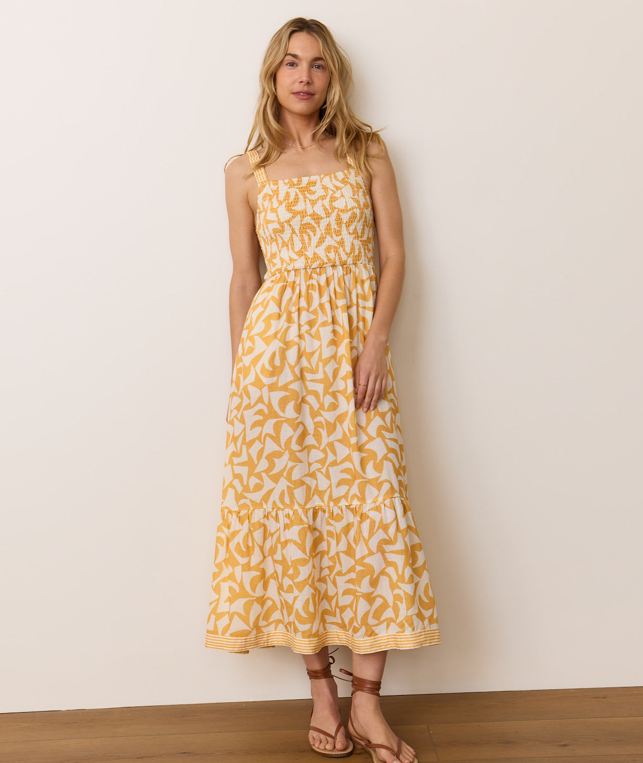 Selene Maxi Dress - Marigold Geo
