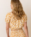 Marella Poplin Crop Top - Marigold