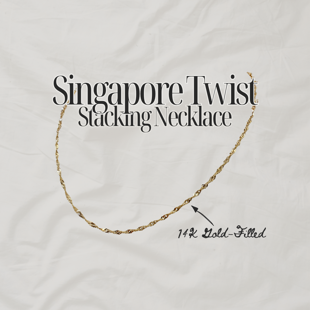 Singapore Twist Stacking Necklace