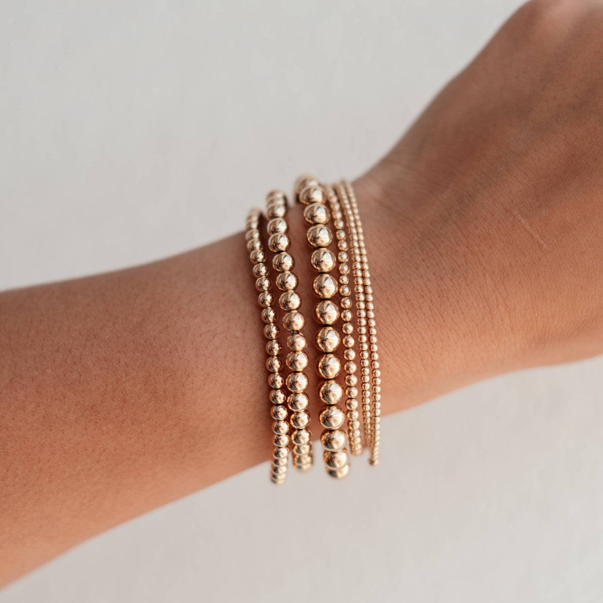6mm GF Stacking Stretch Bracelets