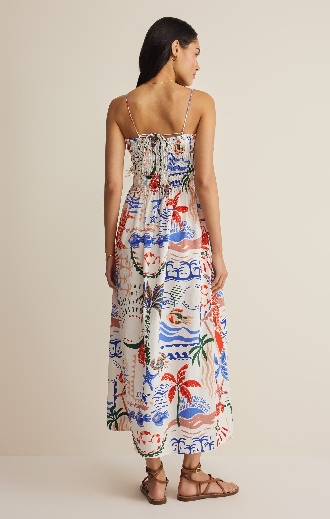 Cornelia Getaway Midi Dress - Multi