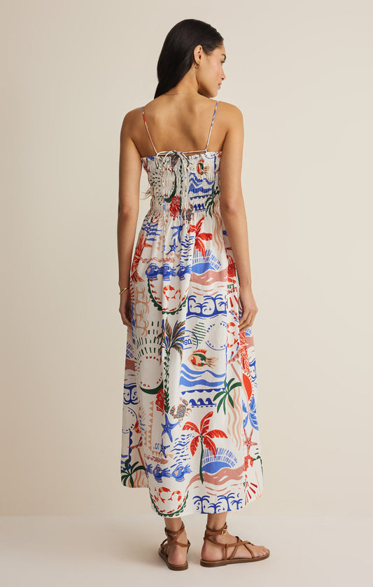 Cornelia Getaway Midi Dress - Multi