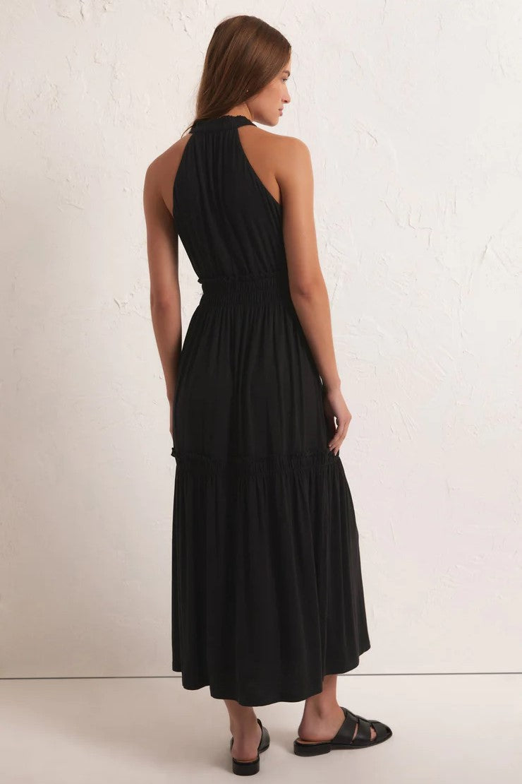 Rhea Midi Dress Black