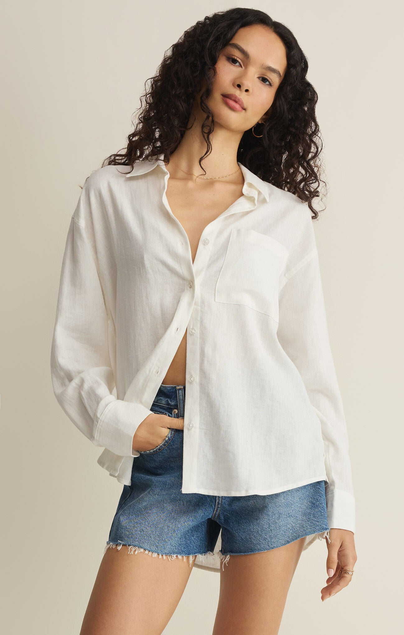 The Perfect Button Up - White