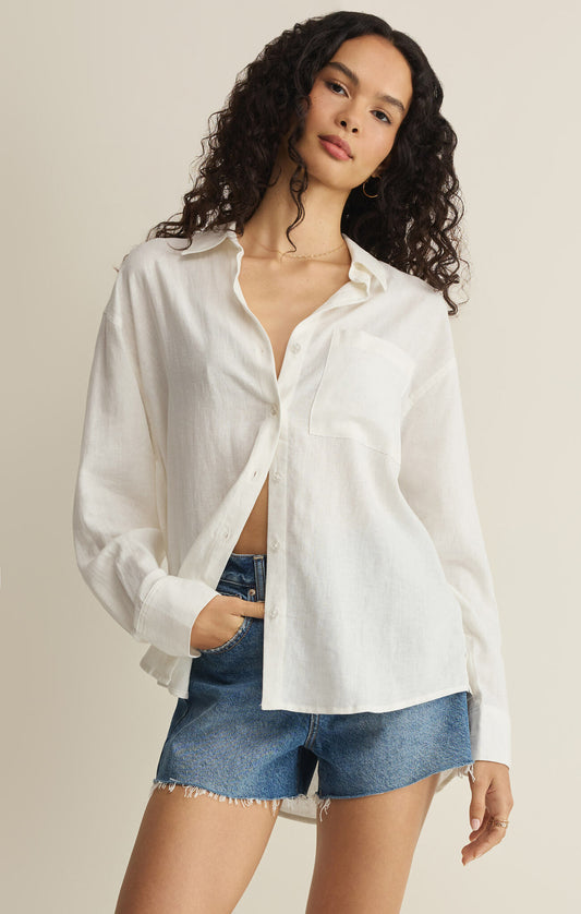 The Perfect Button Up - White