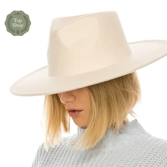 The Original Vegan Felt Rancher Hat - Ivory