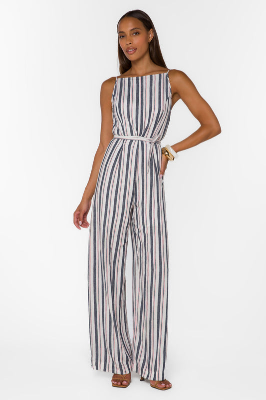 Brenna Jumpsuit - Blue