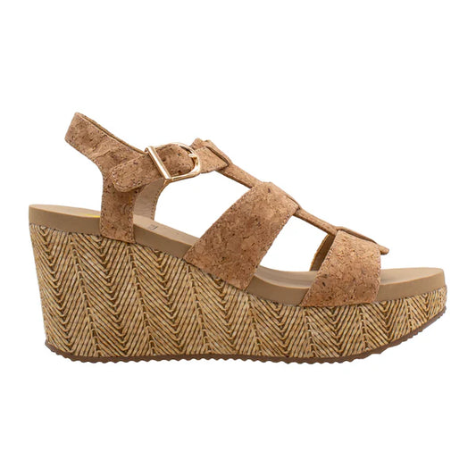 CREMINI - Corked Wedge Sandal