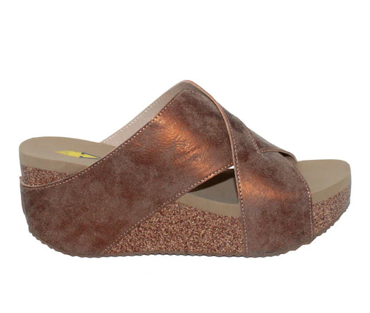 Fire Fly Leather Criss Cross - Bronze