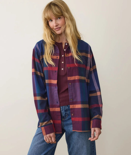 Jane Relaxed Cotton Shirt - McCallister Plaid