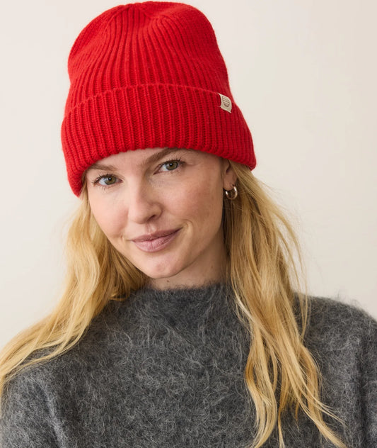 Solid Beanie - Cherry Red