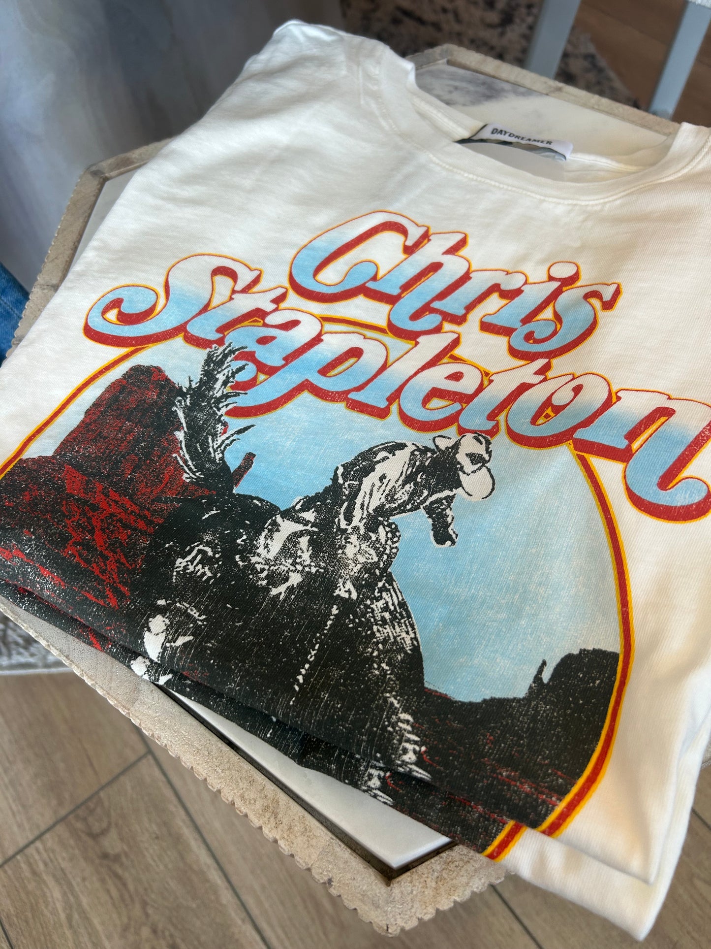 Chris Stapleton Horse and Canyon Tour Tee - White